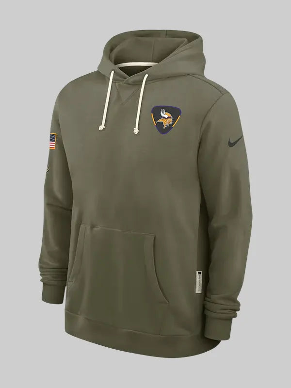 Minnesota Vikings Salute to Service Hoodie 2025.
