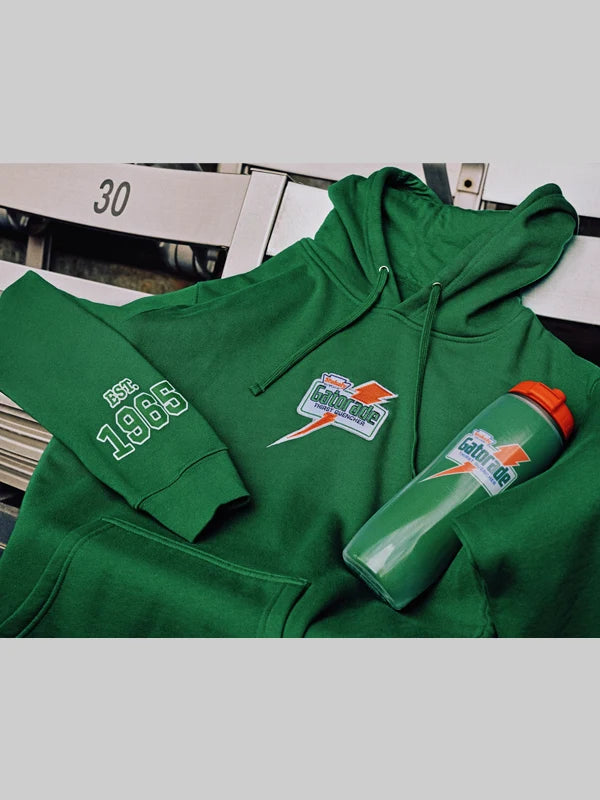 Mitchell & Ness Retro Gatorade Logo Green Hoodie 
