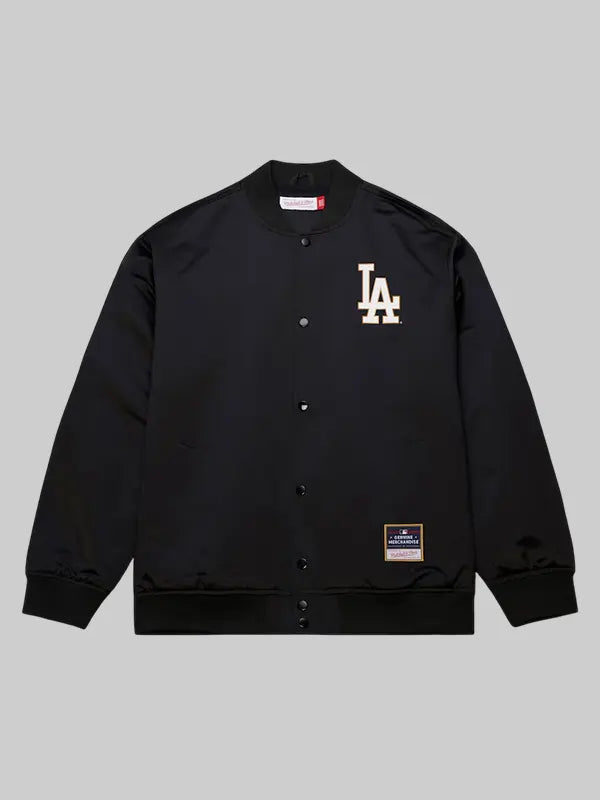 Mitchell & Ness dodgers 2025 world series Champions jacket Black
