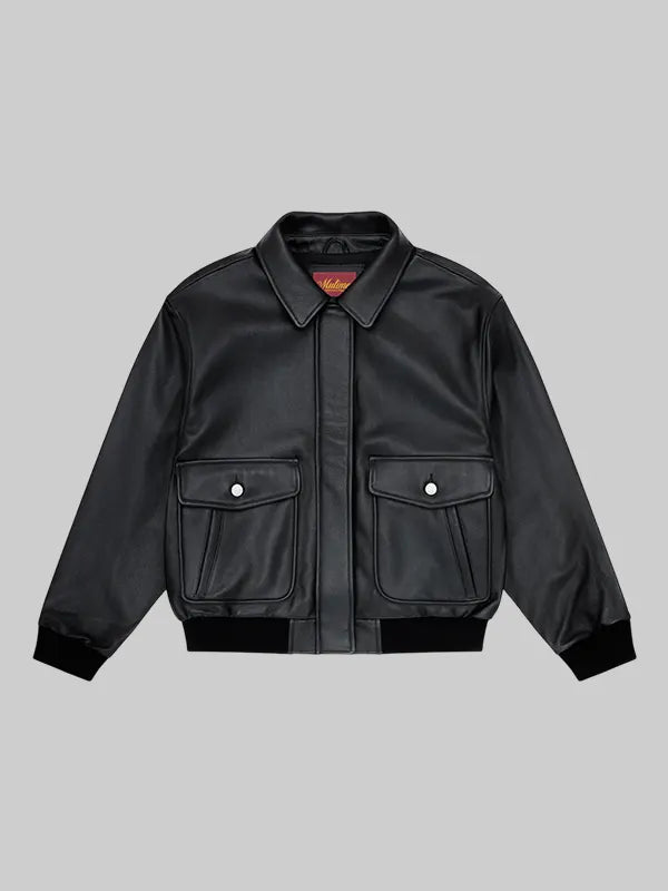 Mutimer Leather Bomber Jacket
