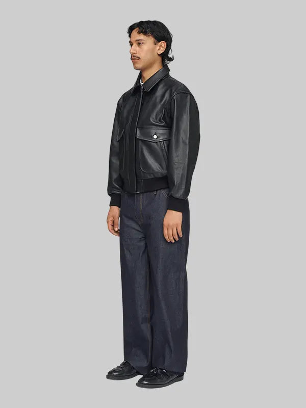 Mutimer Leather Bomber Jacket Men's
