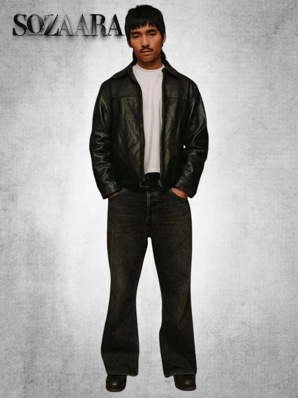 Mutimer Leather Jacket Black