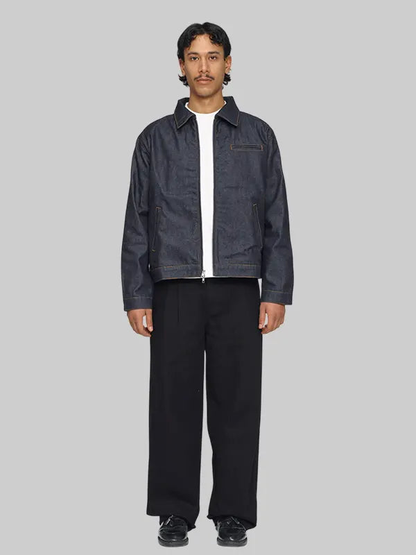Mutimer Raw Denim Workwear Jacket In Blue
