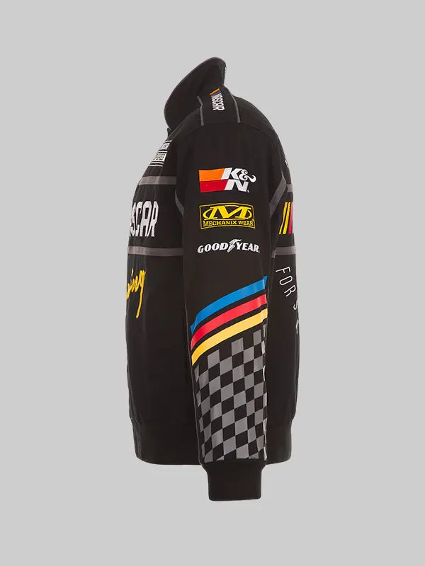 NASCAR Racing Driver Black Bomber Jacket 
