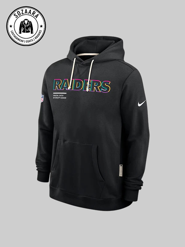 NIke NFL 2025 Crucial Catch Las Vegas Raiders Hoodie Black
