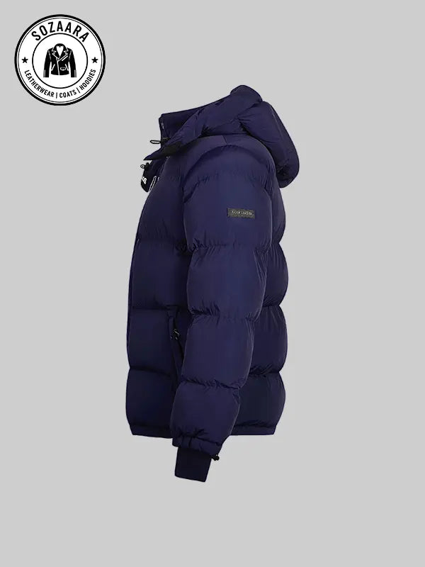 Navy Blue Puffer Gabos London Jacket