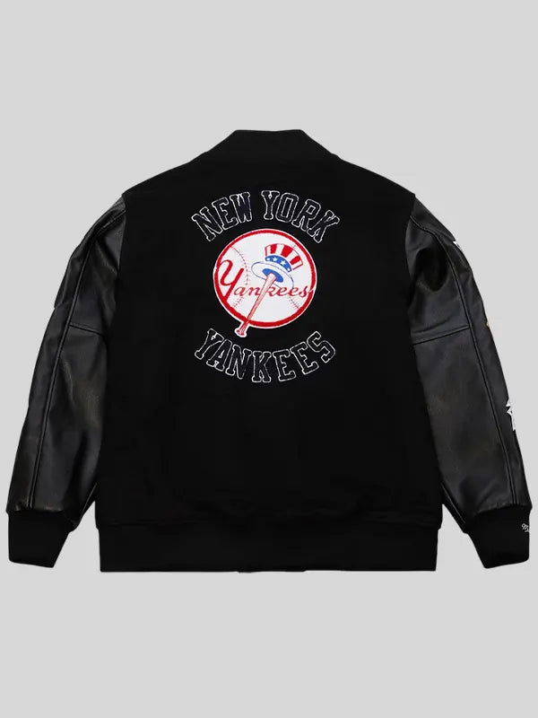 New York Yankees Out Varsity Jacket Black