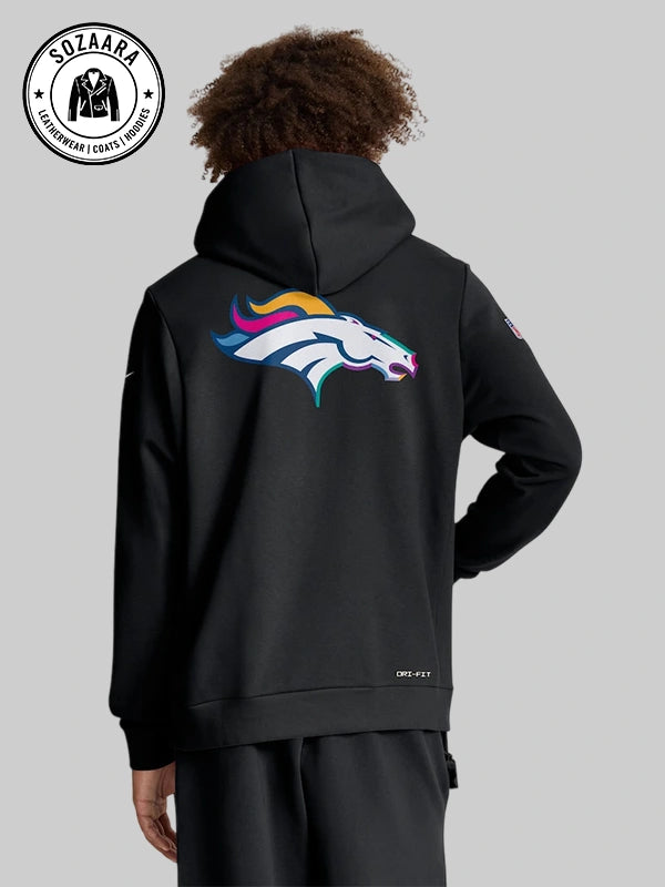 Nike Black Crucial Catch 2025 Denver Broncos Cancer Sweatshrit
