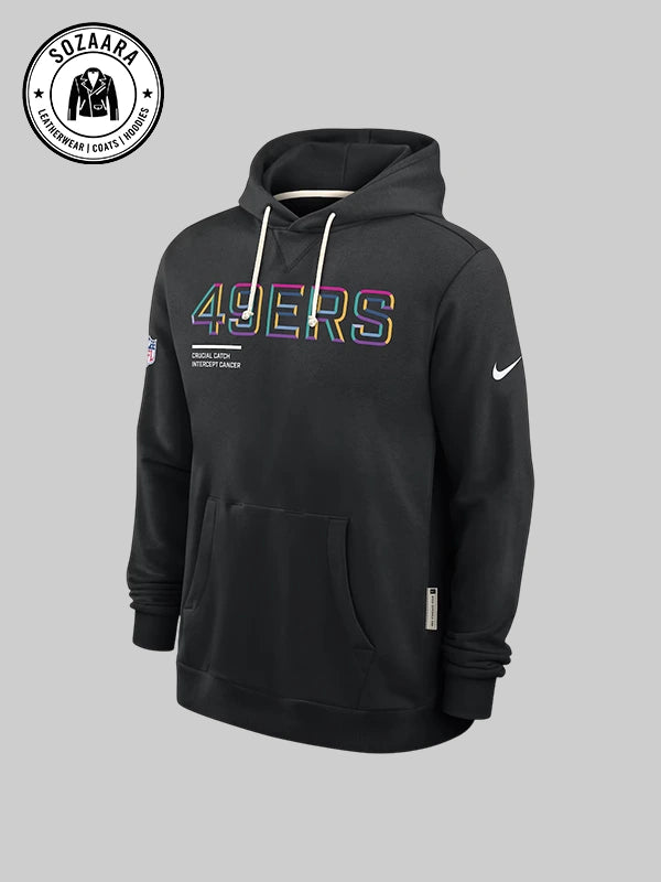 Nike Black San Francisco 49ers 2025 NFL Crucial Catch Dri FIT Hoodie
