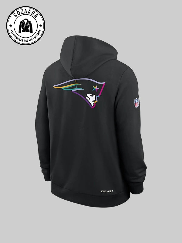 Nike Crucial Catch 2025 Hoodie New England Patriots In Black
