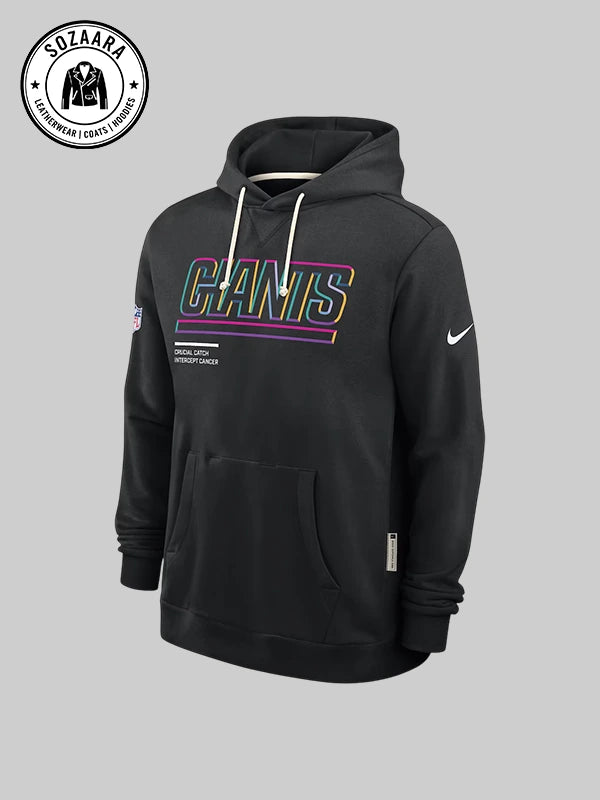 Nike Crucial Catch 2025 New York Giants Hoodie Sweatshirt

