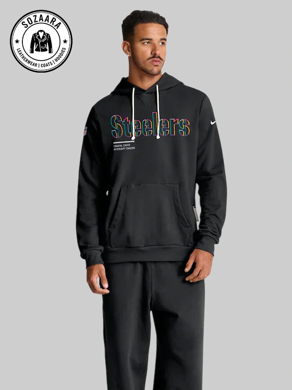Nike Crucial Catch 2025 Pittsburgh Steelers Cancer Hoodie

