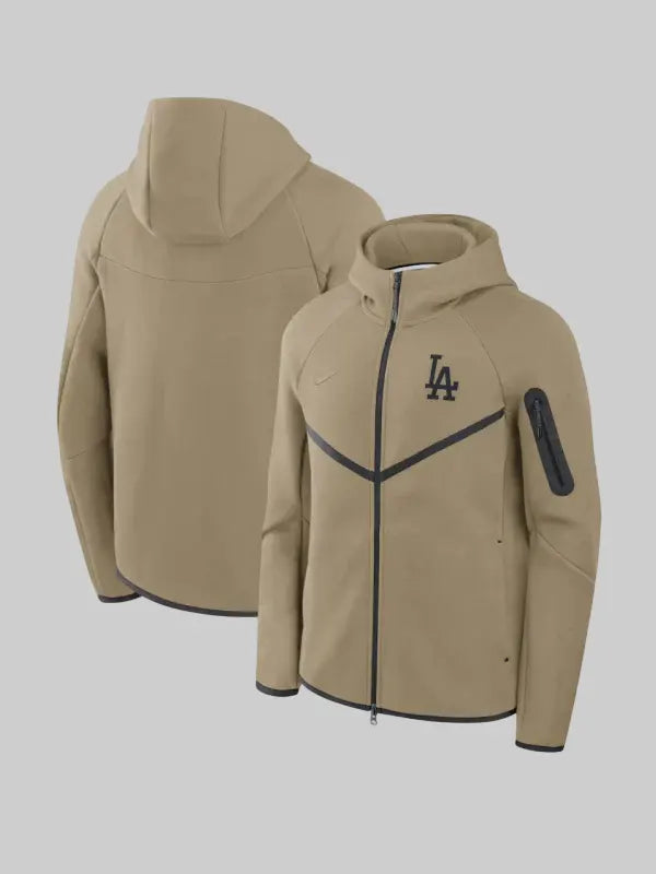 Nike Dodgers Tech Fleece Windrunner Jacket Hoodie.