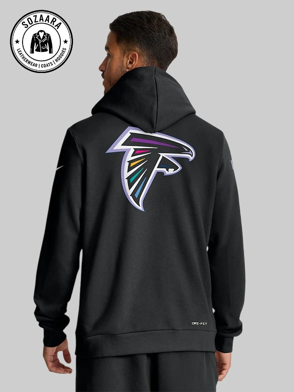 Nike NFL 2025 Crucial Catch Atlanta Falcons Cancer Sweatshirt
