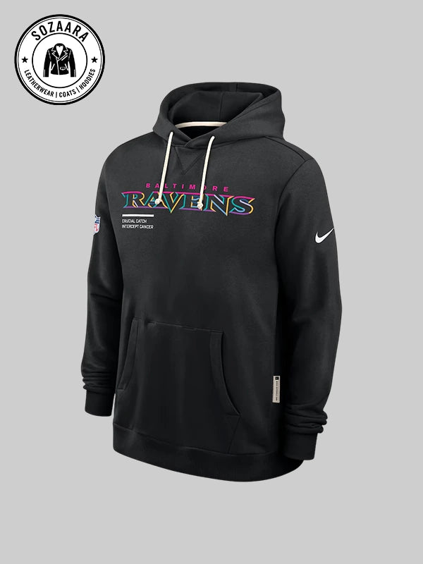 Nike NFL 2025 Crucial Catch Baltimore Ravens Hoodie Sweatshirt
