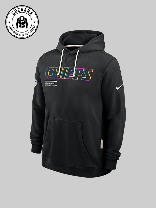 Nike NFL 2025 Crucial Catch Kansas City Chiefs Hoodie In Black
