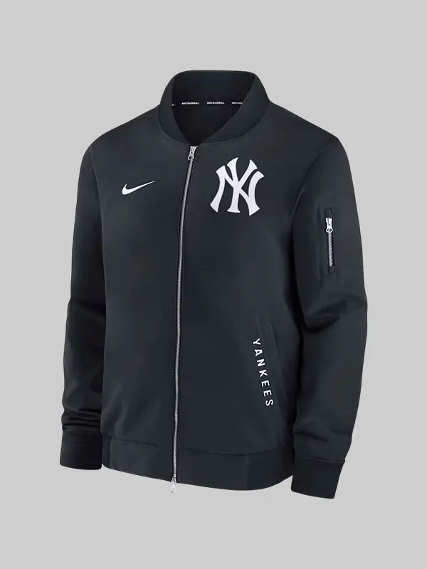 Nike New York Yankees Bomber Black Jacket