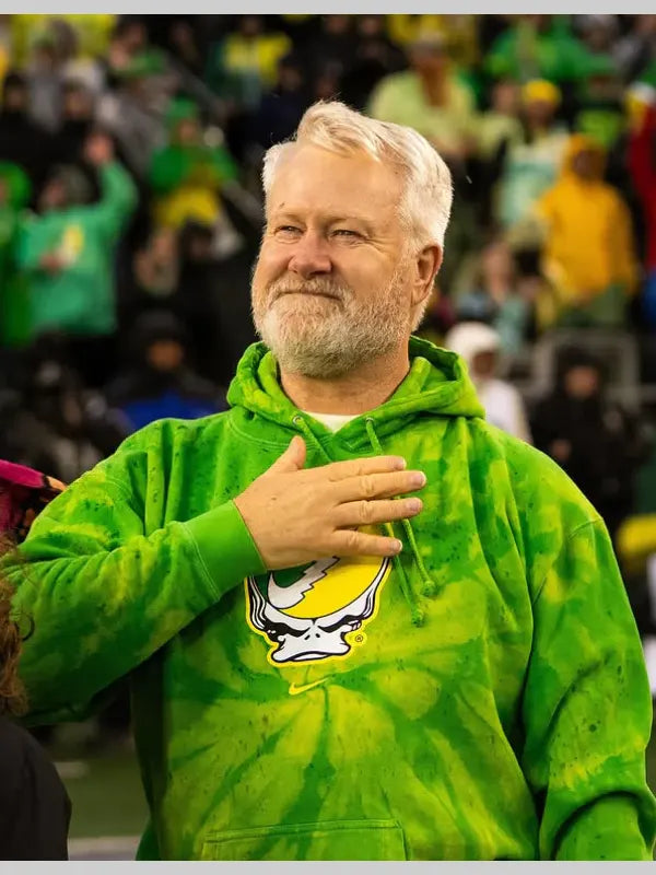 Nike Oregon Ducks Grateful Dead Tie Dye Hoodie Green