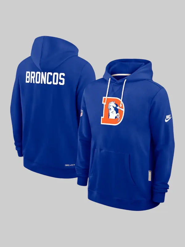 Nike Royal Denver Broncos Sideline Standard Issue Alt 2 Dri FIT Hoodie