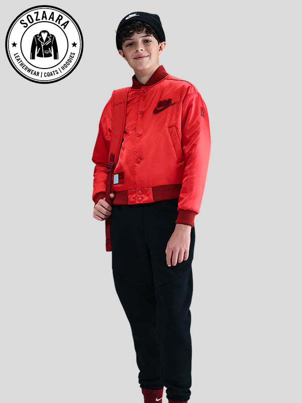 Nike x Lego Red Bomber Jacket Mens