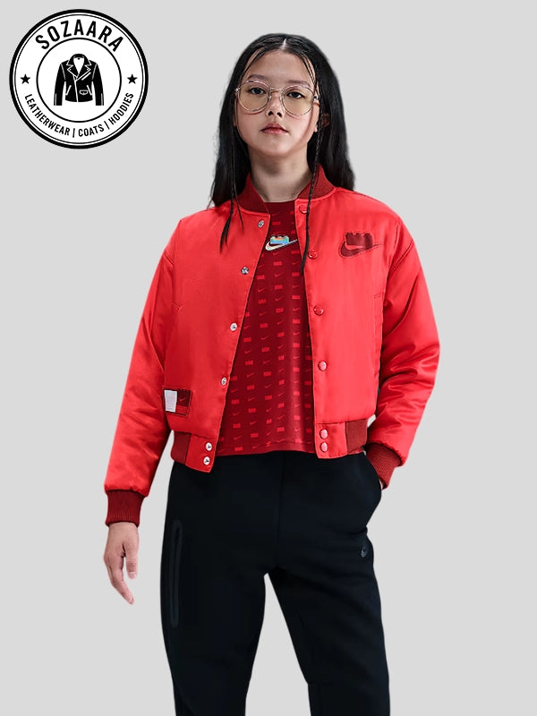 Nike x Lego Red Bomber Jacket Womens