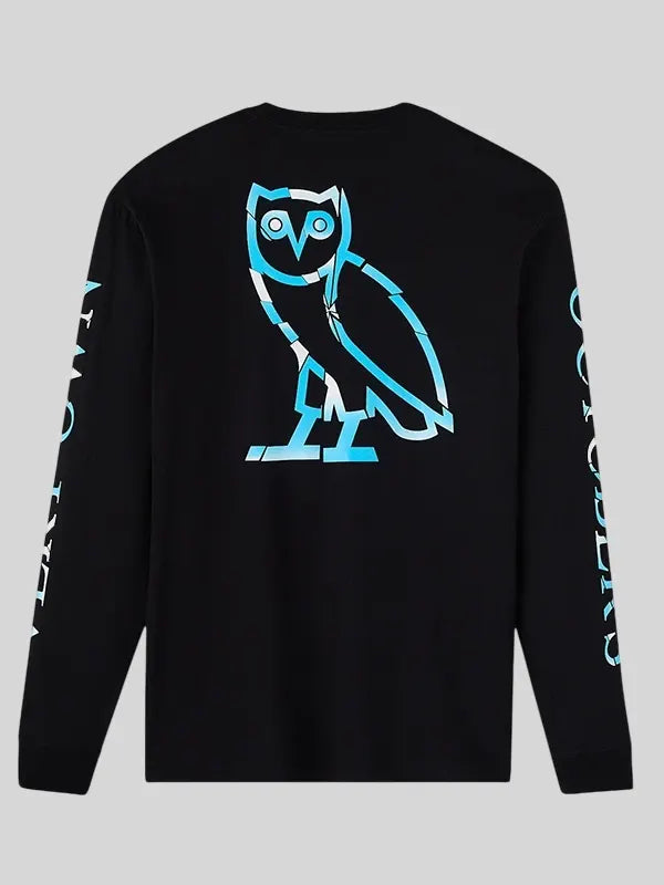 OVO Phantom Long Sleeve Black T Shirt