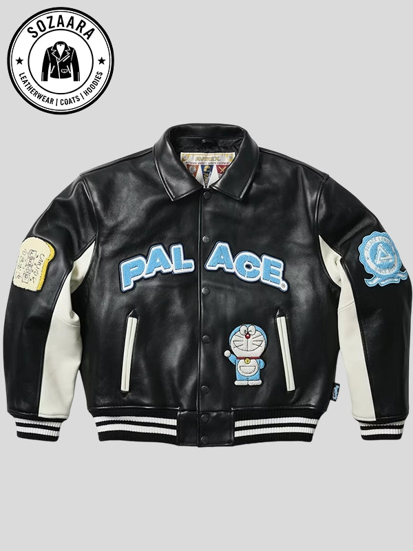 Palace Doraemon Avirex Jacket Black