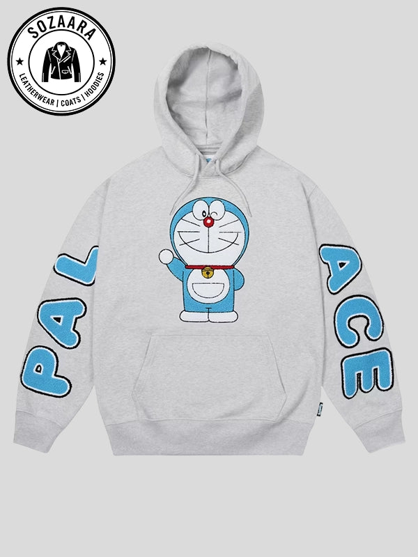 Palace Doraemon Pullover Hoodie Grey