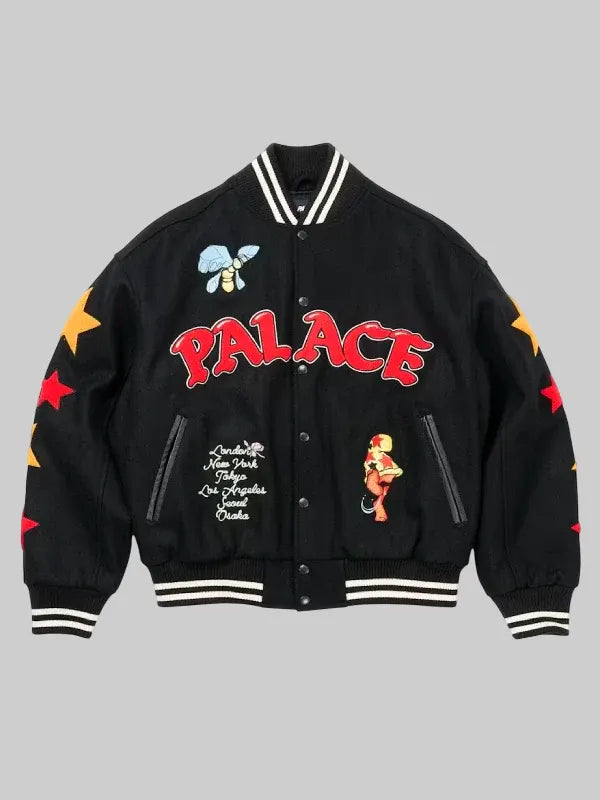 Palace x Cheech Wizard Mark Bode Varsity Jacket
