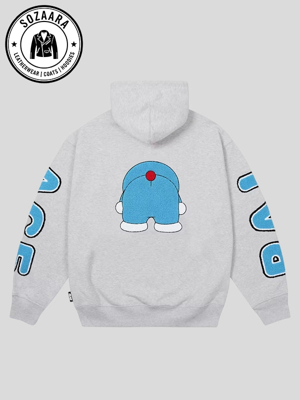 Palace x Doraemon Grey Hoodie