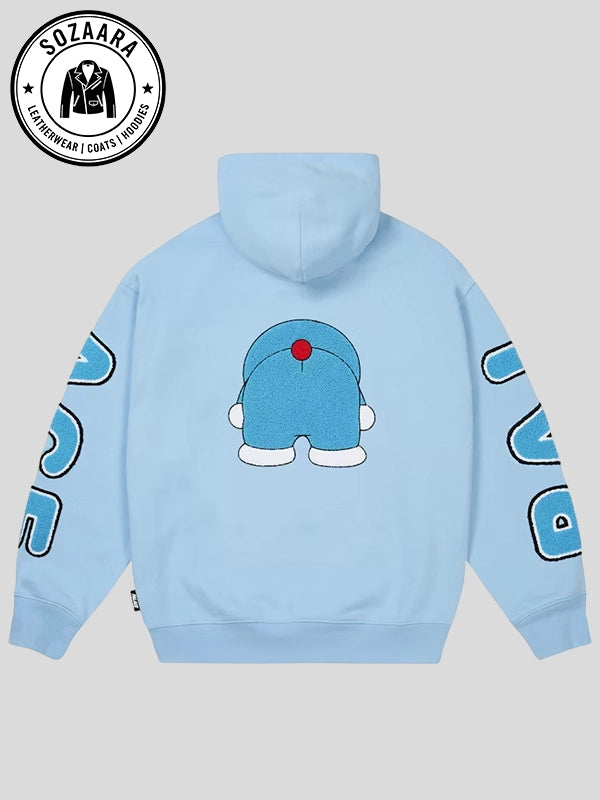 Palace x Doraemon Hoodie Blue