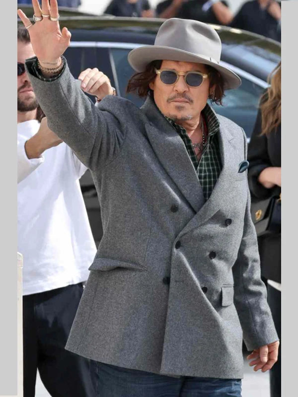 /Paris Fashion Week 2025 Johnny Depp Blazer Grey
