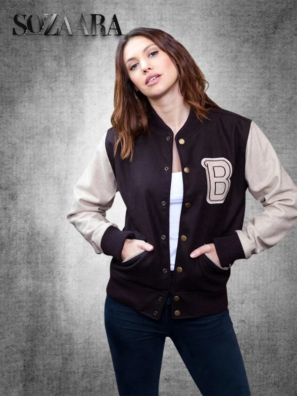 Payday 2 Hotline Miami Varsity Jacket Brown