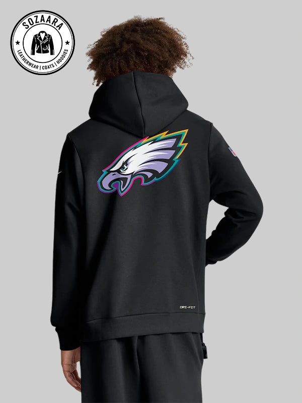 Philadelphia Eagles Cancer Sweatshirt 2025 Crucial Catch
