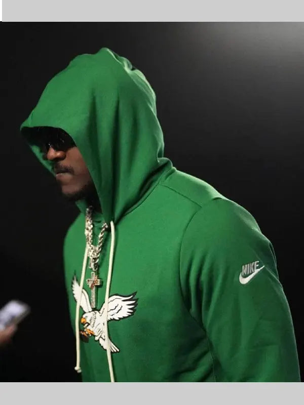 /Philadelphia Eagles Nike Sideline Kelly Green Hoodie