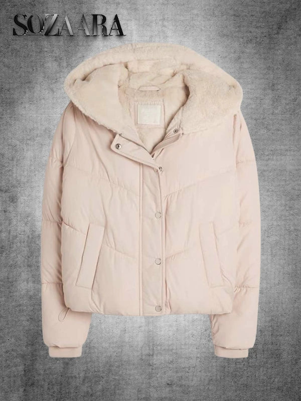 Pink Hollister Puffer Jacket