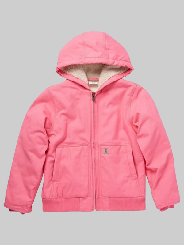 Pink Sherpa Carhartt Jacket