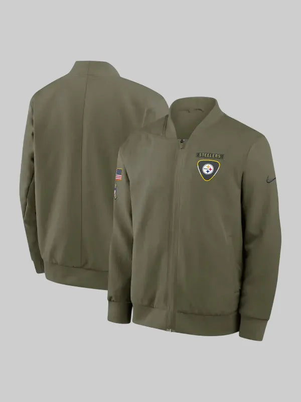 Pittsburgh Steelers Salute to Service Bomber Jacket 2025