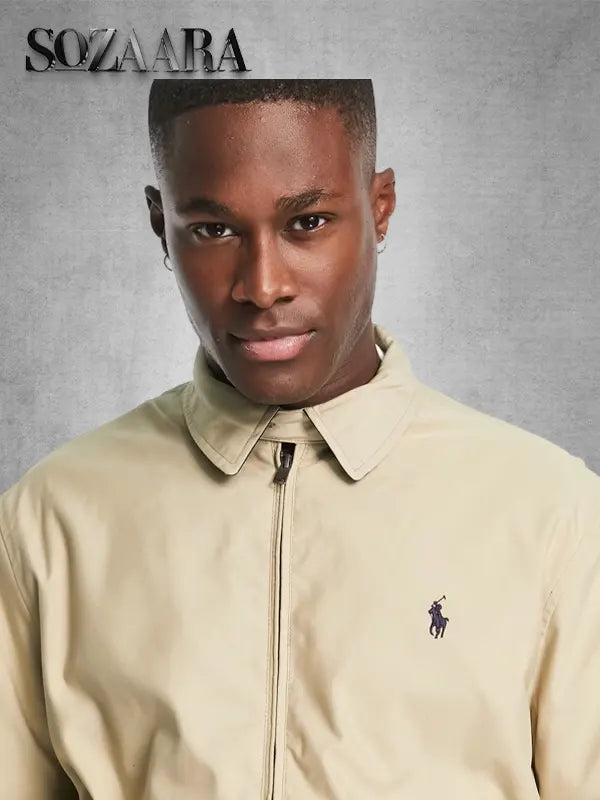 Polo Ralph Lauren Harrington Beige Cotton Jacket