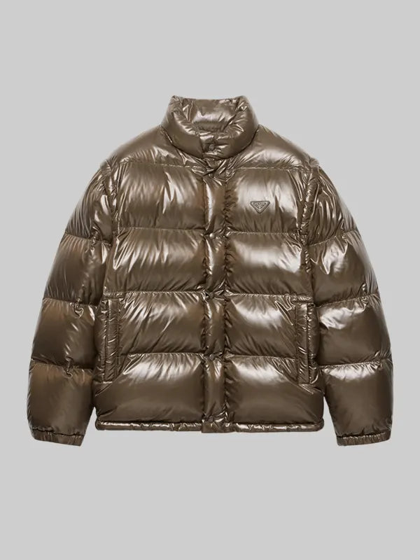 Prada Medium-weight Re-Nylon down jacket Green
