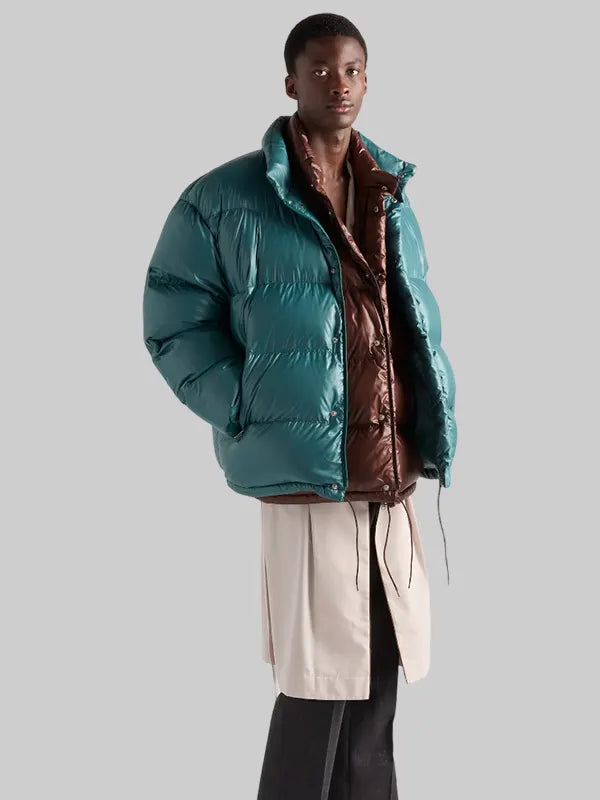 Prada Puffer Jacket Blue
