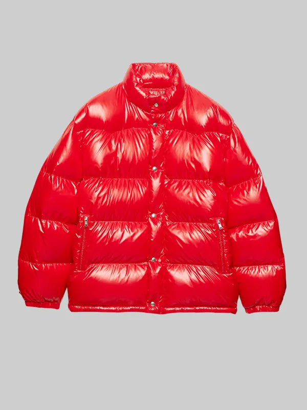 Prada Puffer Jacket Red
