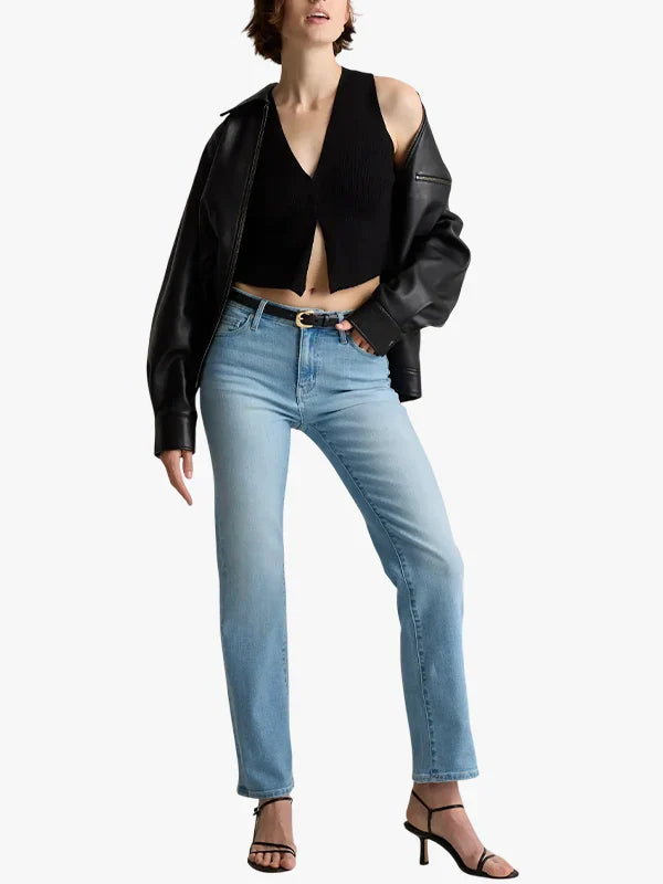 Quince 100% Black Leather Oversized Bomber Jacket
