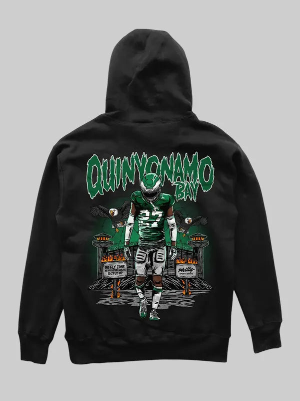 Quinyonamo Bay Black Hoodie
