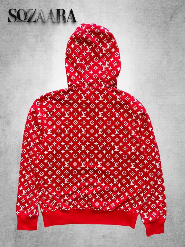 Red Supreme LV Hoodie