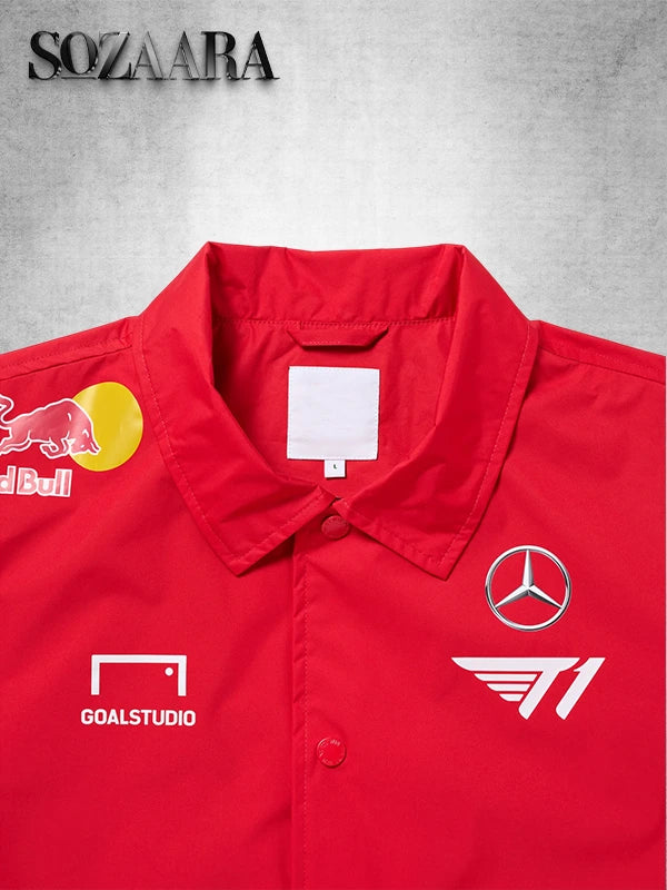 Red T1 Uniform Jacket 2025