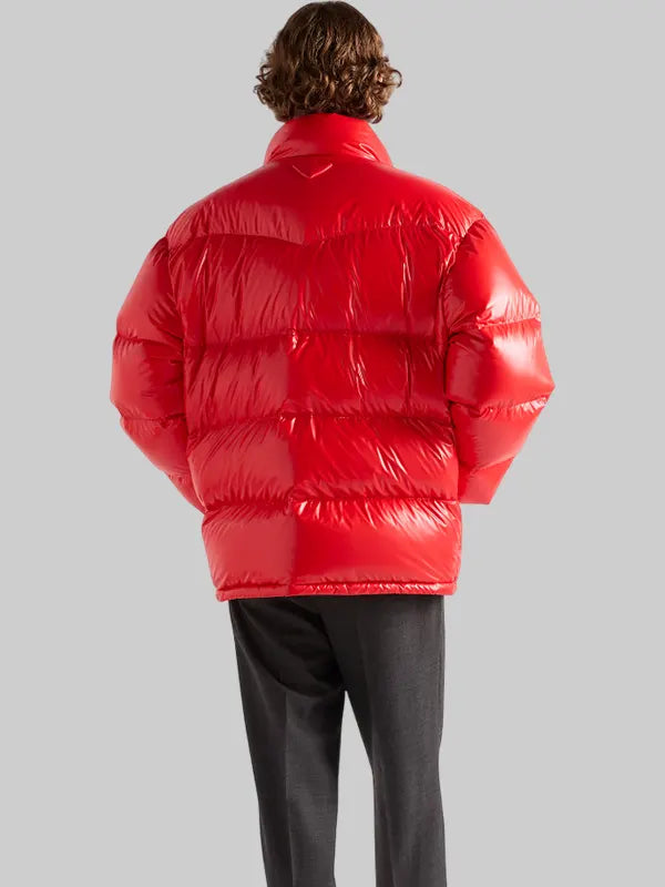 Red prada puffer jacket mens
