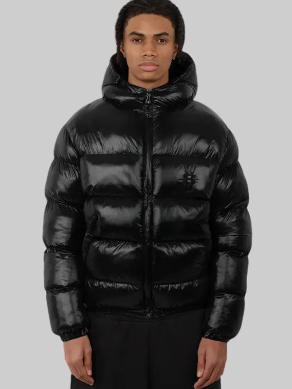 SUVENE Black Puffer Jacket Women's
