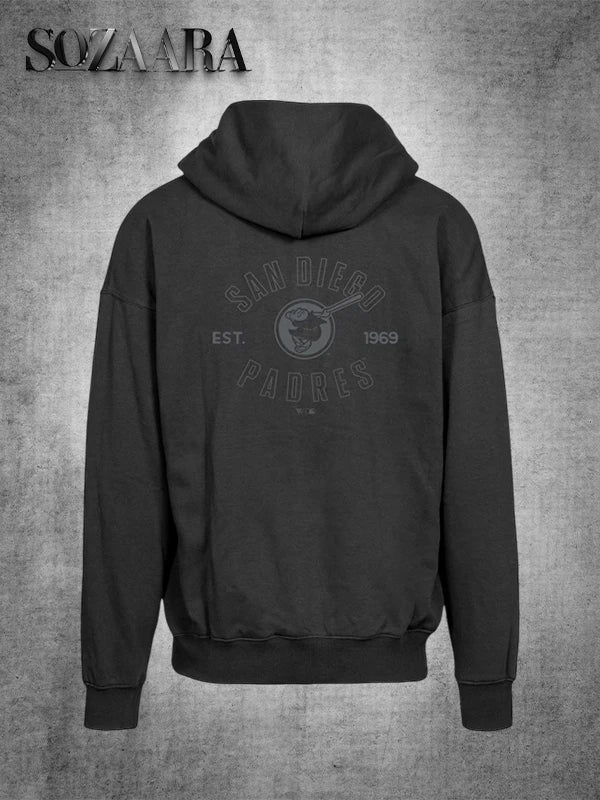 San Diego Padres Uphill Abyssal Black Hoodie