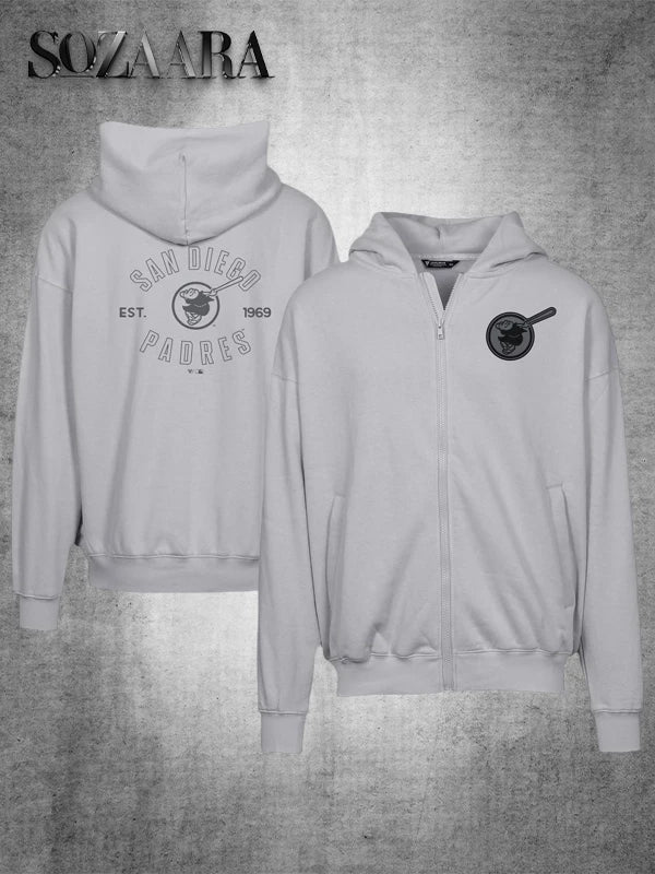 San Diego Padres Uphill Abyssal Hoodie Grey